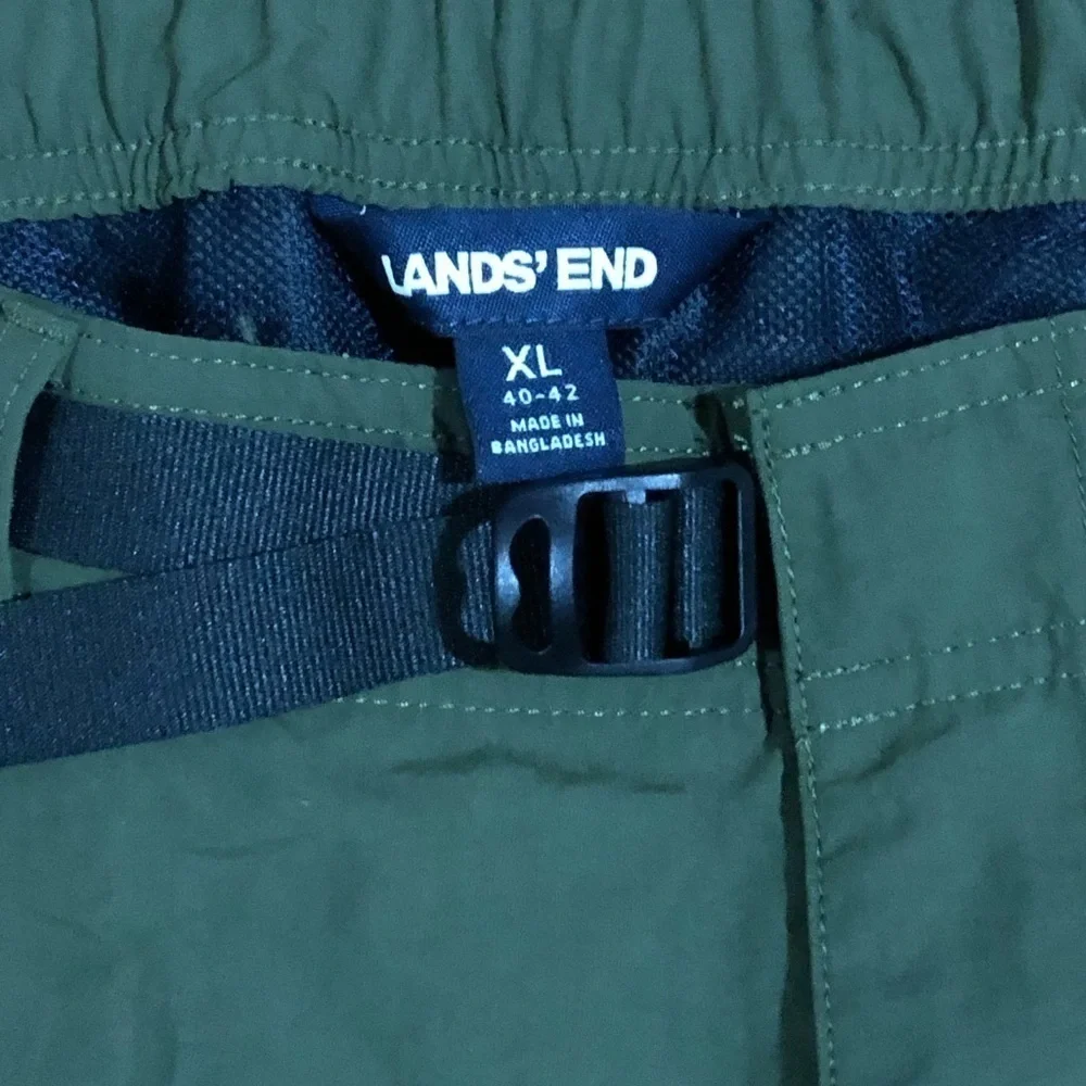 LANDS’ END Men’s Quick Dry Swim Ming green size XL